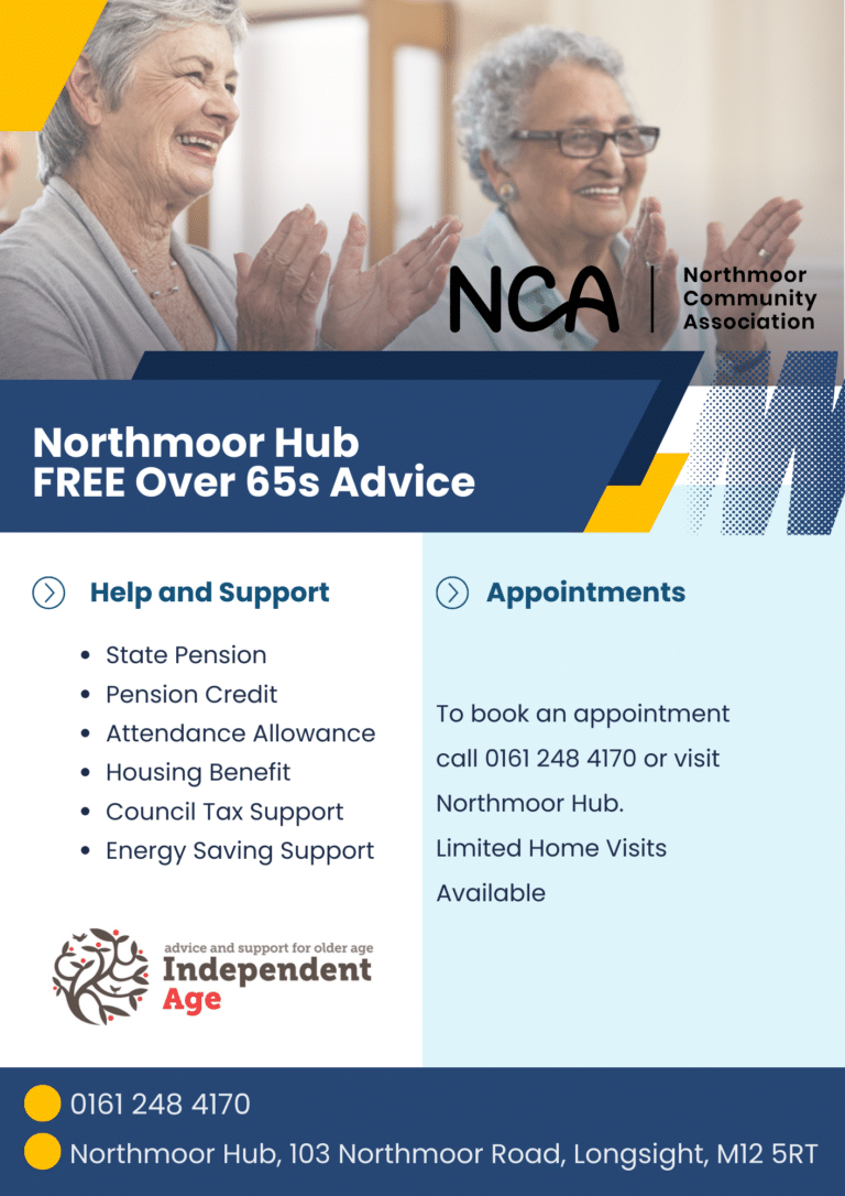 Northmoor Hub FREE Over 65s Advice