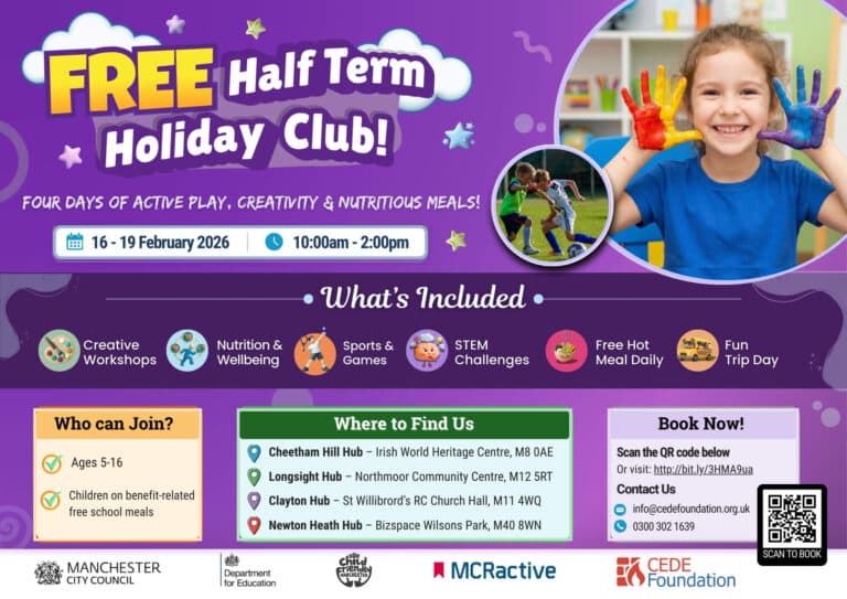 Cede Foundation: FREE Half Term Holiday Club at Northmoor Community Centre