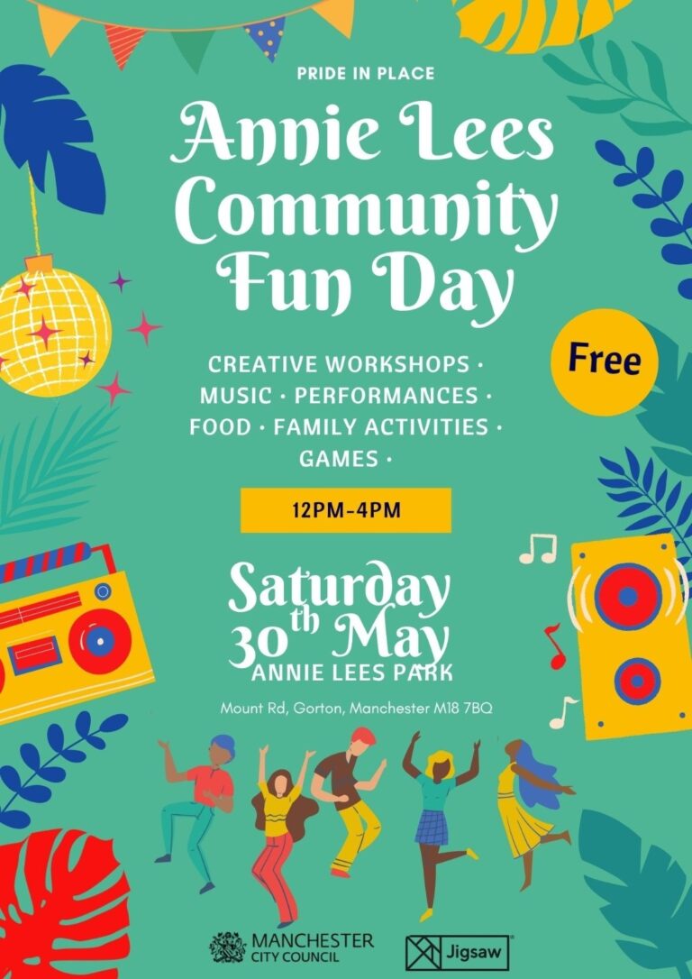 Annie Lees Community Fun Day this Saturday 30th May