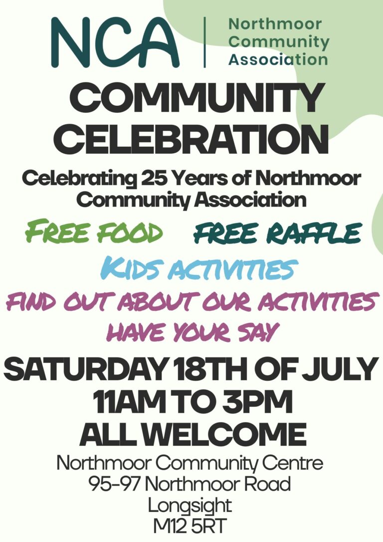 Northmoor Community Association 25th Anniversary Community Celebration Saturday 18th July