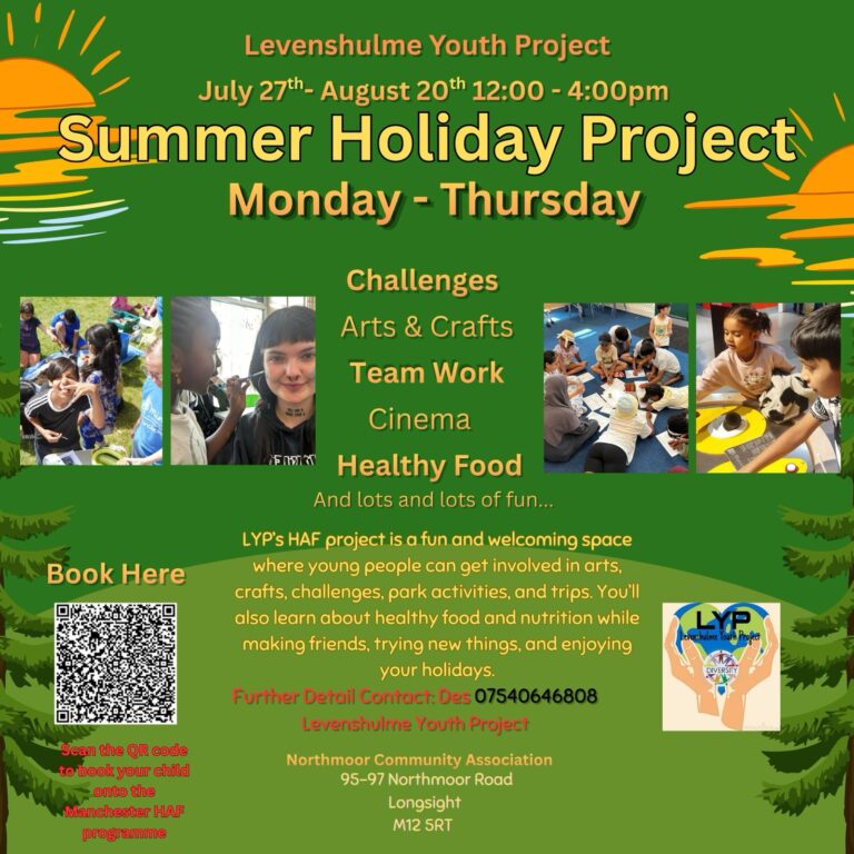 Levenshulme Youth Project: Summer Holiday Project at Northmoor Community Centre